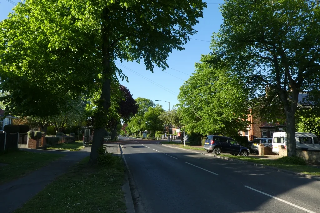 Beckfield Lane in Acomb, photographed in May 2020, looking along the section now due to be resurfaced