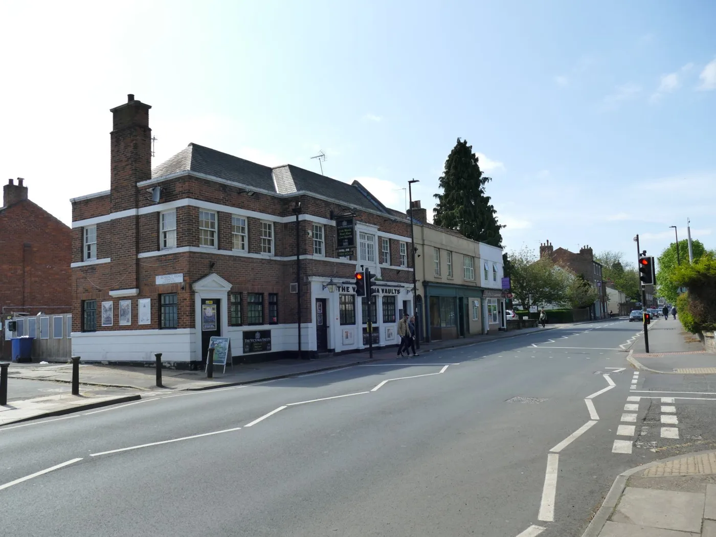 The Victoria Vaults on the corner of Nunnery Lane and St Benedict Road, photographed in May 2023 while it was still trading