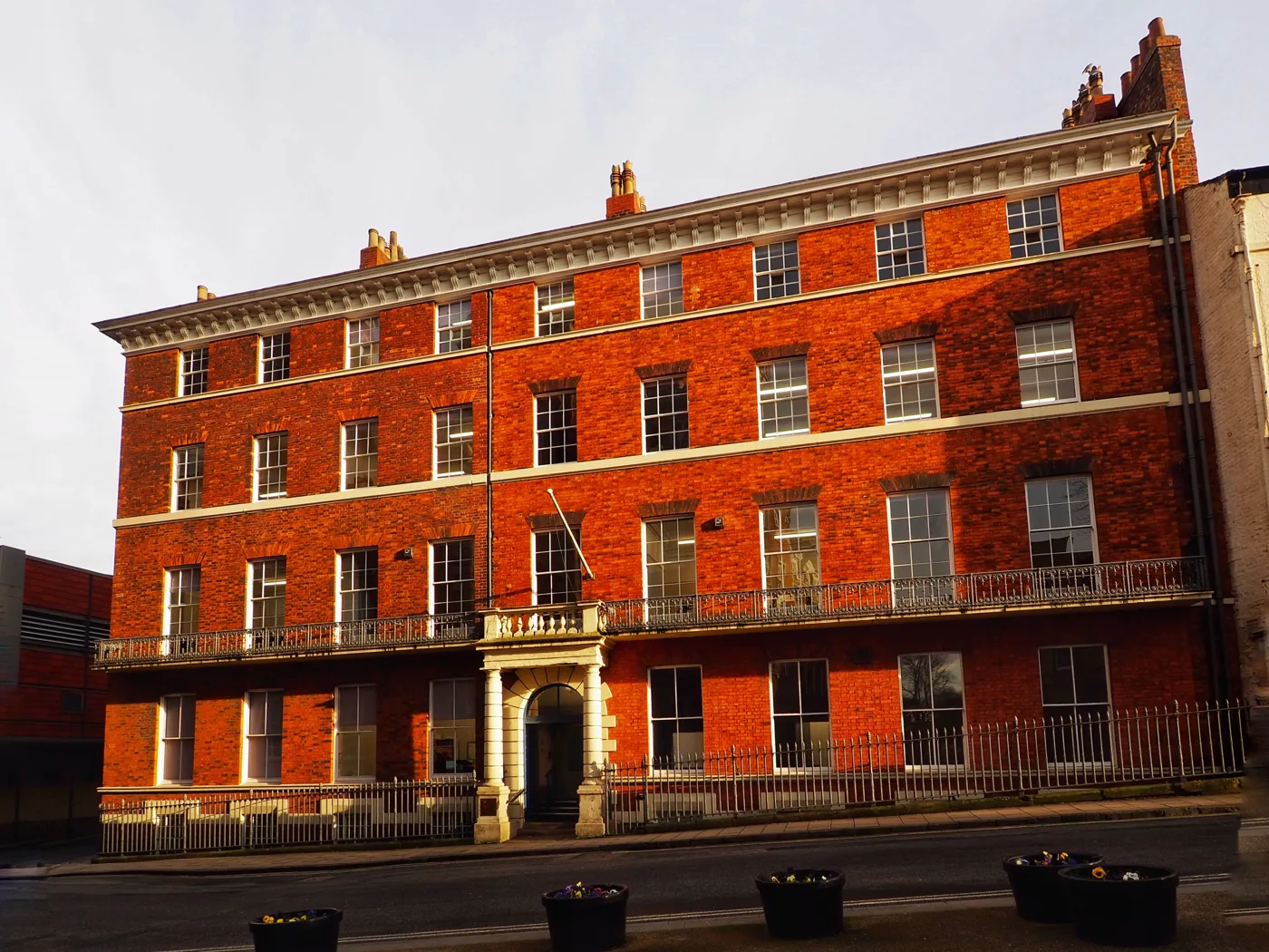 37 Tanner Row, the Grade II listed building that houses Historic England's York office, photographed in March 2024